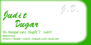 judit dugar business card